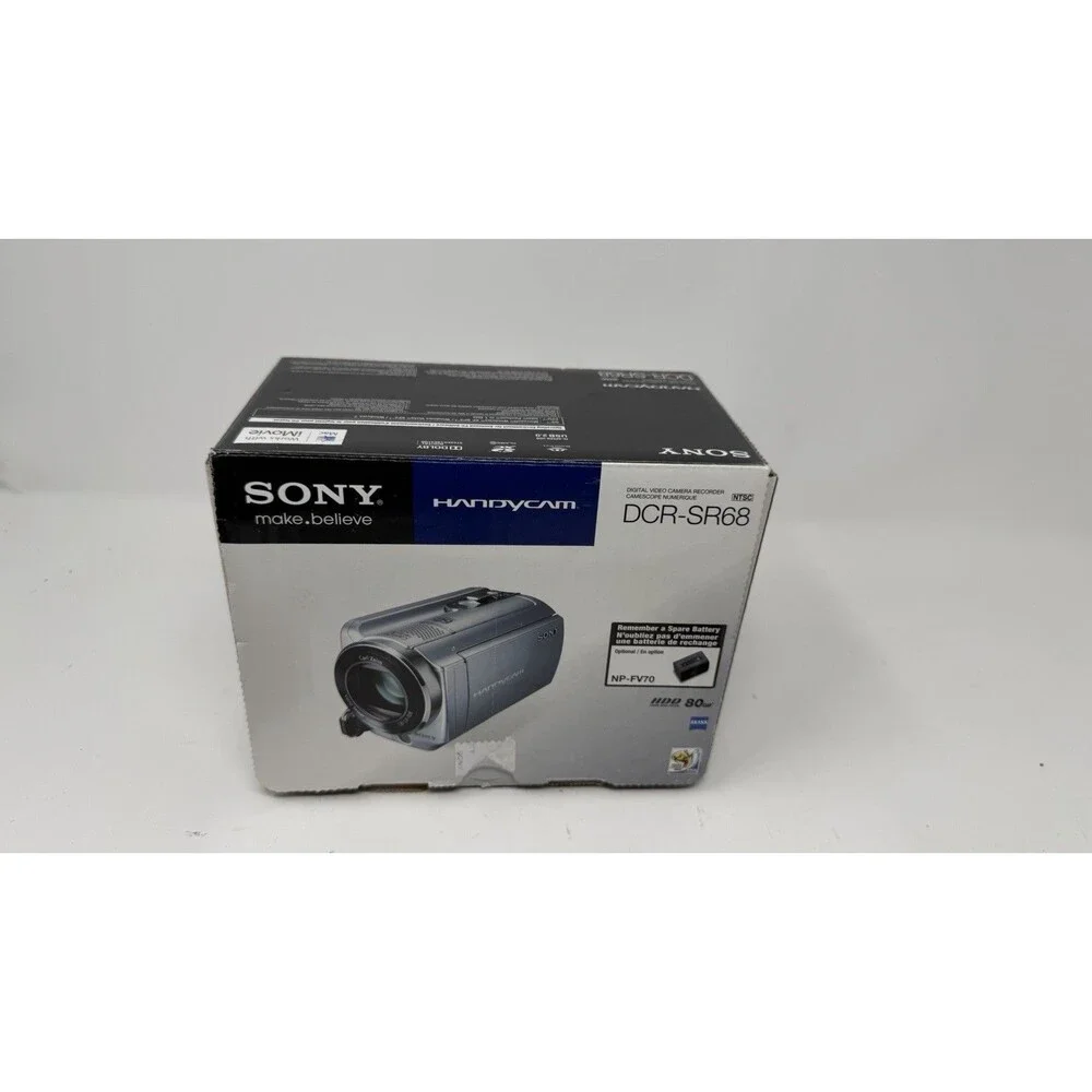 Sony Handycam DCR-SR68 80GB HDD Camcorder Bundle Tested Working